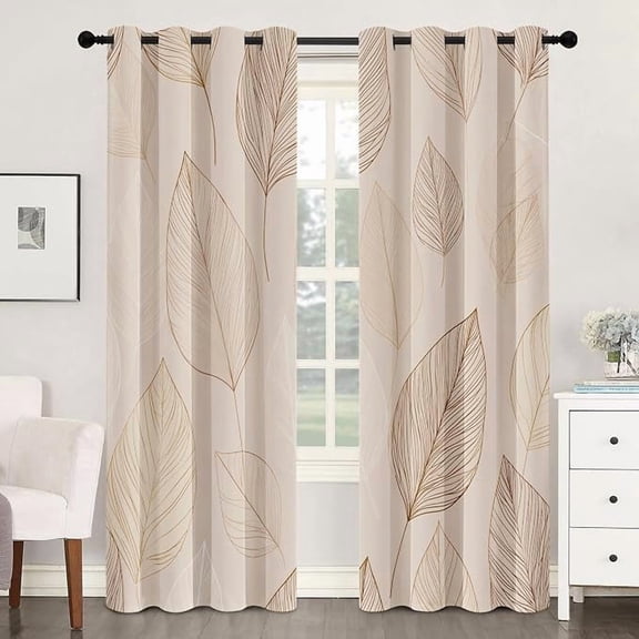 Rainforest Curtains for Living Room, Sunbeam Jungle Blackout Curtains ...