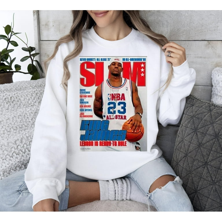 Vintage Lebron James Slam Sweatshirt Basketball Shirt Slam Basketball Sweatshirt Unisex Sweatshirt