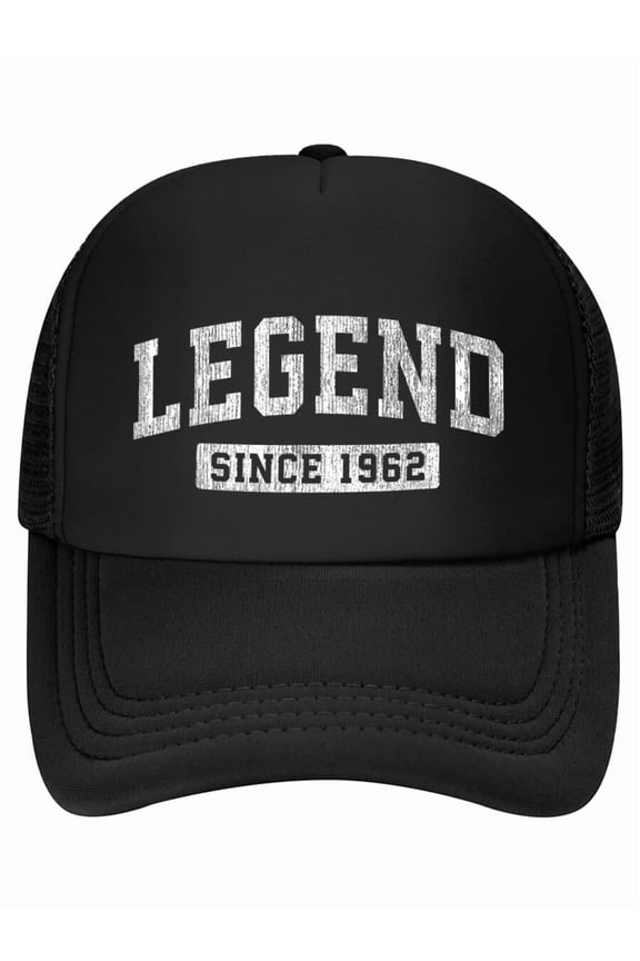 Vintage Legend Since 1962 Birthday Sports Design Baseball Cap