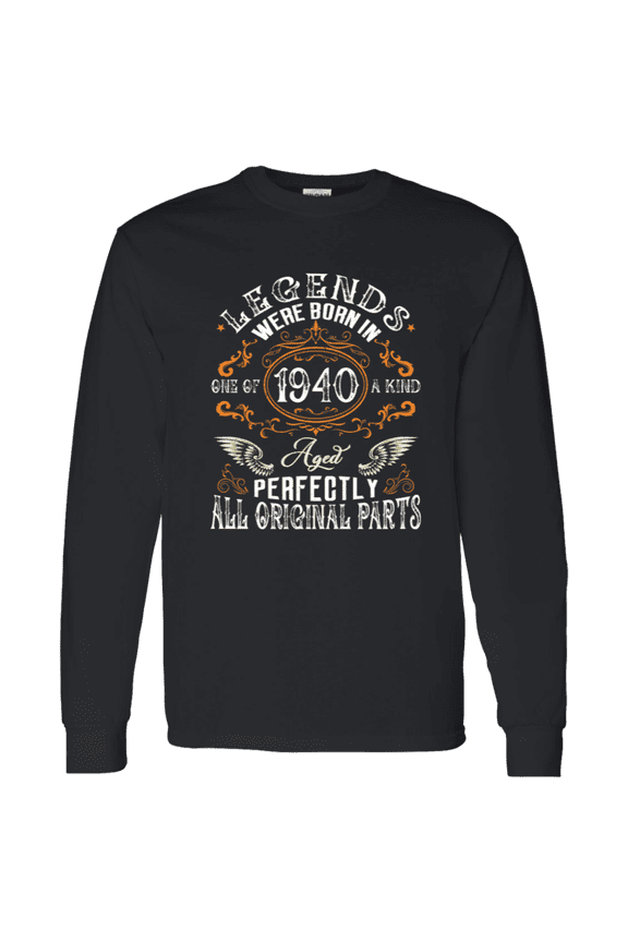 Vintage Legend Were Born In 1940 85 Years 85Th Birthday Decorations Men Women Long Sleeve Shirt