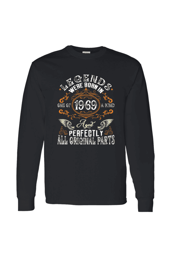 Vintage Legend Were Born In 1969 56 Years 56Th Birthday Decorations Men Women Long Sleeve Shirt