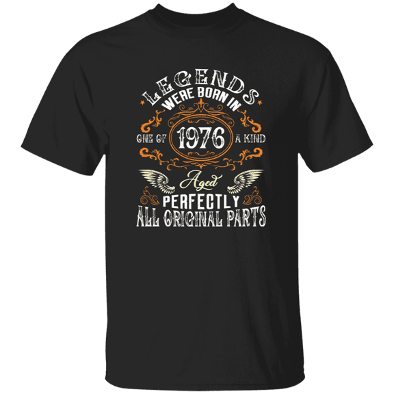 Vintage Legend Were Born In 1976 49 Years Old 49Th Birthday Decorations Men Women T-Shirt