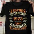 thumbnail image 1 of Vintage Legends Born 1973 Classic Fifty Years Celebration Unisex T-Shirt, up to size 5XL, 1 of 2