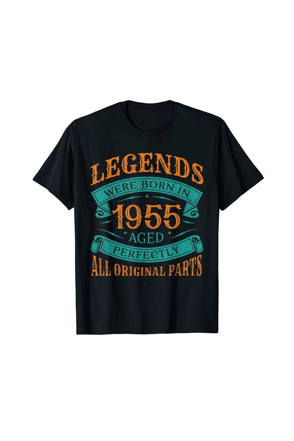Vintage Legends Were Born In 1955 Graphic T-Shirt for Nostalgic Style