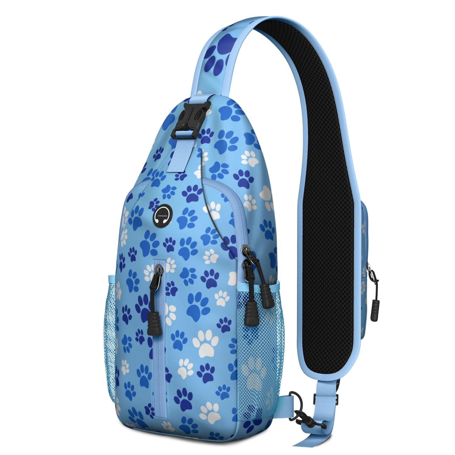 Vintage Lemon Sling Backpack with Fresh and Bright Fruit Pattern – Lightweight Outdoor Bag with Secure Zippers, Ergonomic Fit, Large Compartments, Reversible Strap, Perfect for Everyday Use and Travel