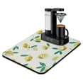 thumbnail image 1 of Vintage Lemons and Bees Coffee Station Mat Absorbent Rubber Backed Drying Mat for Kitchen Counter Cute Bright Yellow Print, 1 of 6