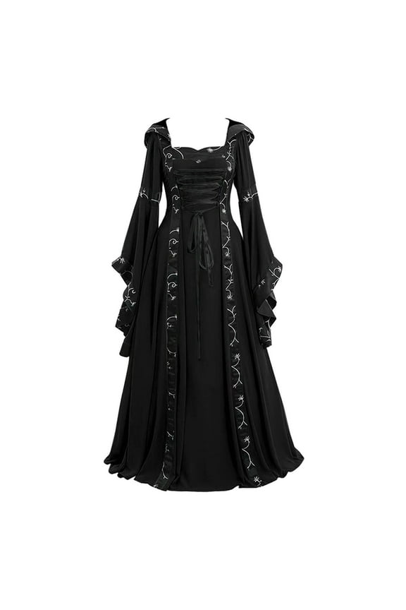 Vintage Length Floor Dress Women's Gothic Women's Dress
