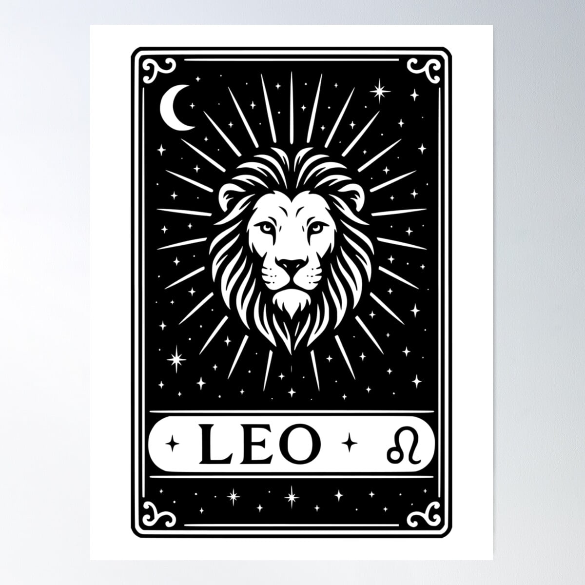 Strength Lion Tarot Card Iron On Patch - 3.6 Inch Embroidered Thermoadhesive Clothing Patch