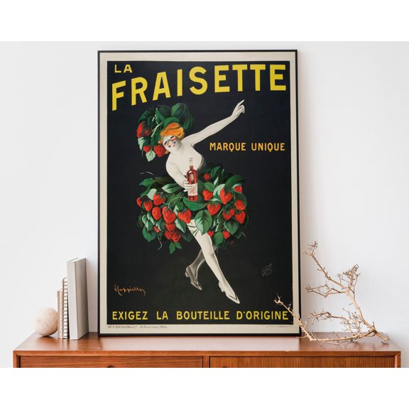 Vintage Leonetto Cappiello Poster Fraisette Print Art Nouveau French Print Advertisement Cocktail Print , Poster Only