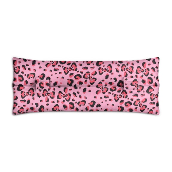 Vintage Leopard Design Heart Surgery Pillow - Protective Seatbelt Cushion for Chemotherapy & Tummy Tuck Recovery | Pain Relief & Breathable Material
