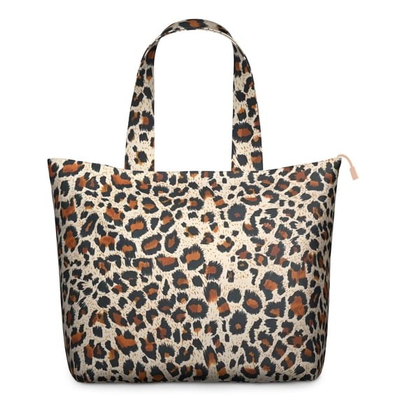 Vintage Leopard Pattern Weekender Bag Travel Tote with Classic Cheetah Design, Cute Romantic Animal Print, Stylish Carry-On