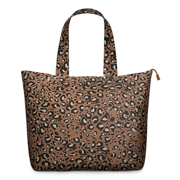 Vintage Leopard Pattern Weekender Bag Travel Tote with Classic Cheetah Design, Cute Romantic Animal Print, Stylish Carry-On
