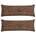 thumbnail image 1 of Vintage Leopard Pillow Cover - Retro 70s Inspired Spot Pattern, Classic Safari Look, Premium Velvet for Mid-Century, Eclectic Decor, 1 of 7