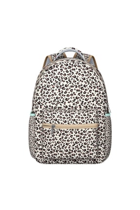 Vintage Leopard Print Backpack Tropical Style Cheetah Pattern School Bag Unique Animal Design for Students