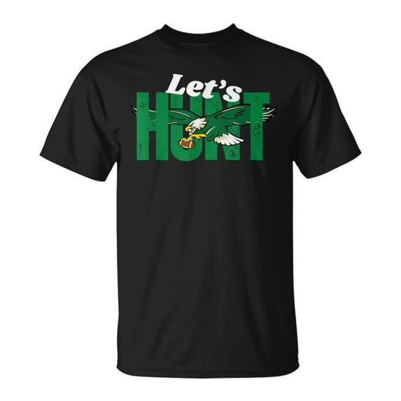 Vintage Let’s Hunt Eagles Saying T-Shirt – Retro Outdoor Adventure Tee, Classic Hunting and Wildlife Graphic Shirt for Men and Women, Nature Lover’s Casual Apparel
