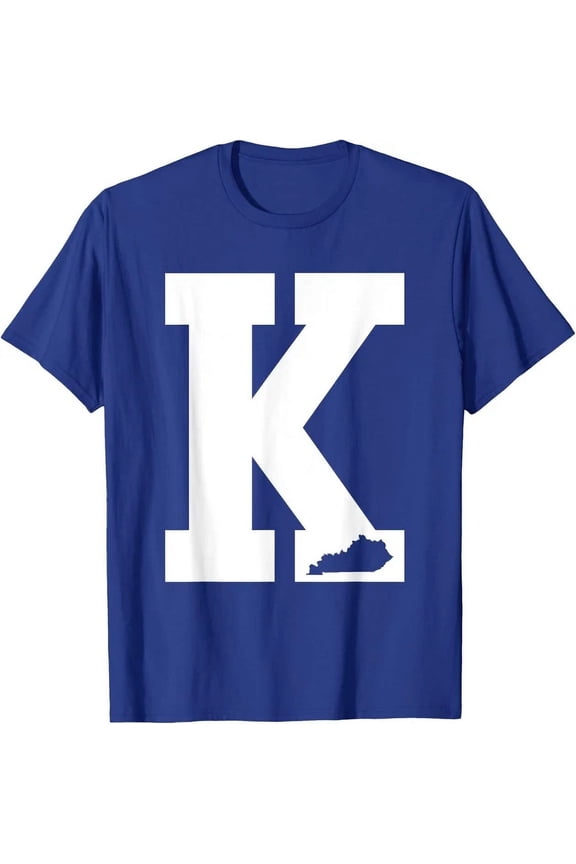 Vintage Letter K Kentucky Blue T-Shirt Unisex S-5XL Hot Trending Shirt, Vintage Birthday Gift