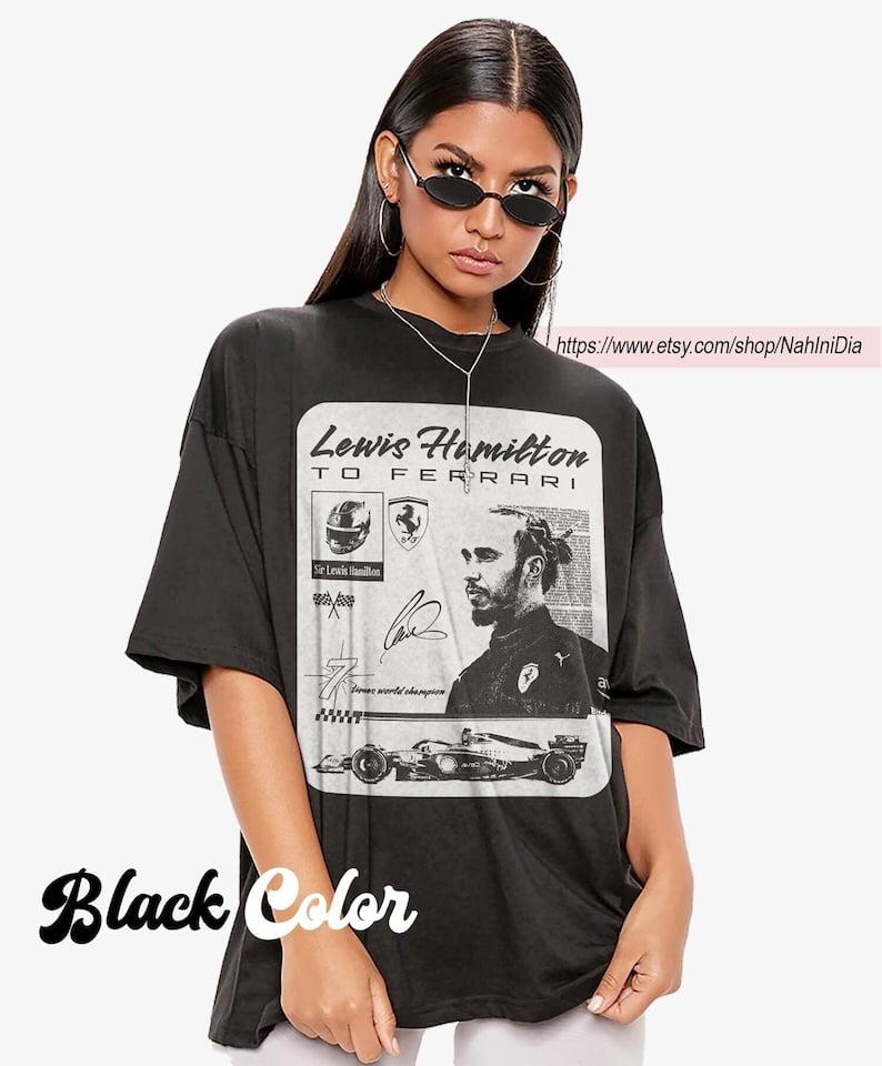 Vintage Lewis Hamilton to Ferrari T-Shirt, Unisex Shirt - Main Image