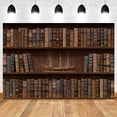 thumbnail image 1 of Vintage Library Backdrop Photocall Wood Bookshelf Back To School Baby Portrait Photography Background Photo Studio Photographic, 1 of 6