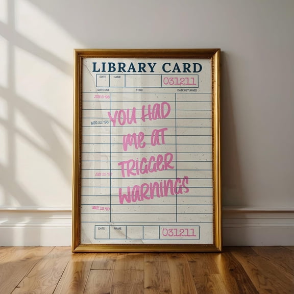 Vintage Library Card Catalogue Print: Bookworm Decor, Reading Nook Art, Booktok Wall Poster, Unframed Poster Size 12x18 F03.1.22l535