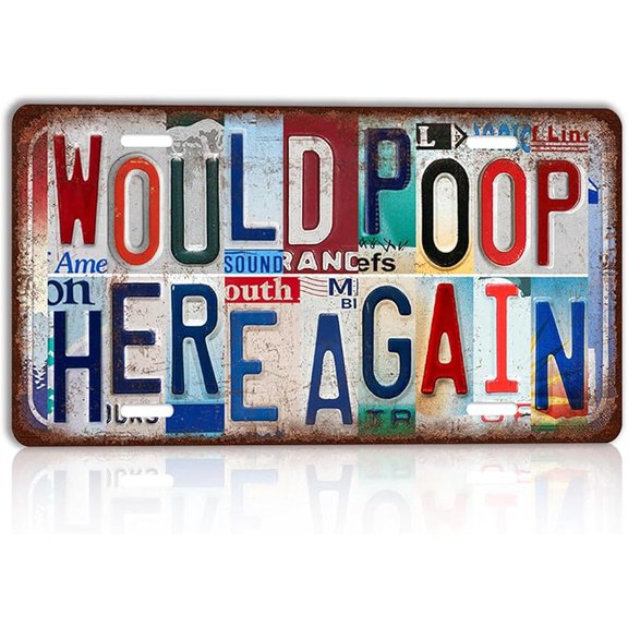 Vintage License plate Wall Decor Metal Sign Tin Signs - Your Sobriety Is A Big Deal