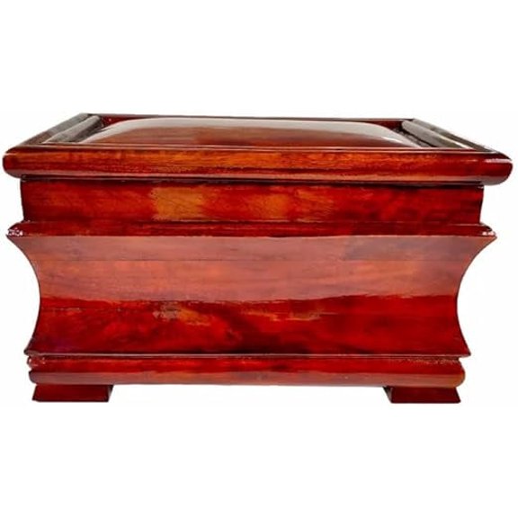 Vintage Life Inc. Handcrafted Wooden Urn for Ashes - Urn for Human Ashes, Funeral Cremation Urn Box, Burial Urns, Funeral Pet Urn for Dogs Ashes, Keepsake Wooden Box (Size 12 x 7 x 7)