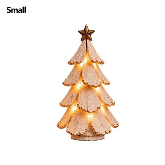 Led Panel Christmas Tree Vintage Lighted Christmas Tree Decoration, PLA LED Tabletop Tree for ...