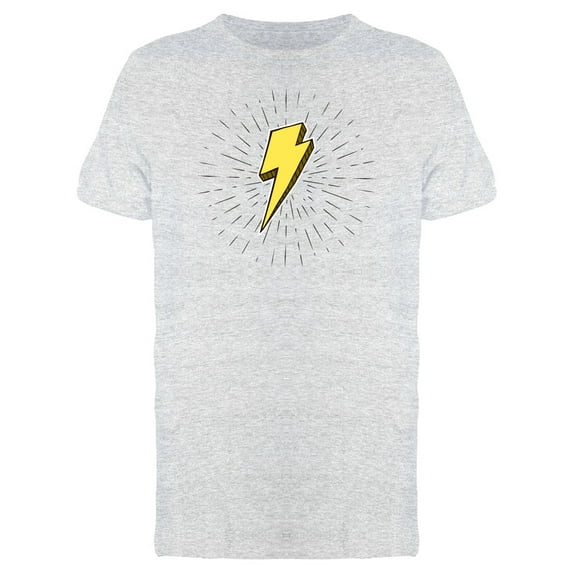 Vintage Lightning Bolt Cartoon T-Shirt Men -Image by Shutterstock, Male Small