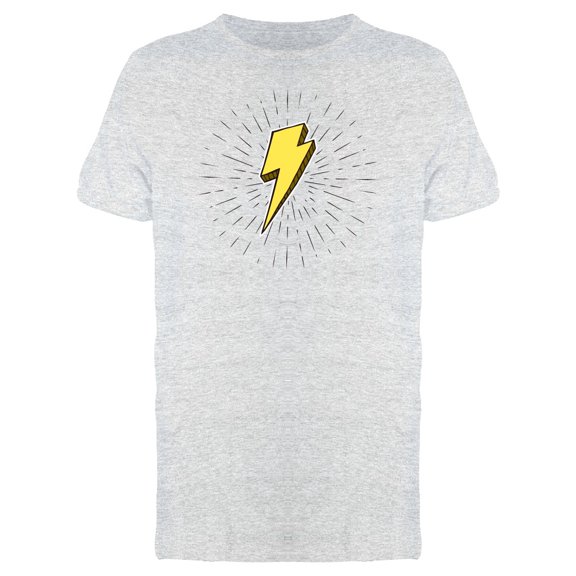 Vintage Lightning Bolt Cartoon T-Shirt Men -Image by Shutterstock, Male Small