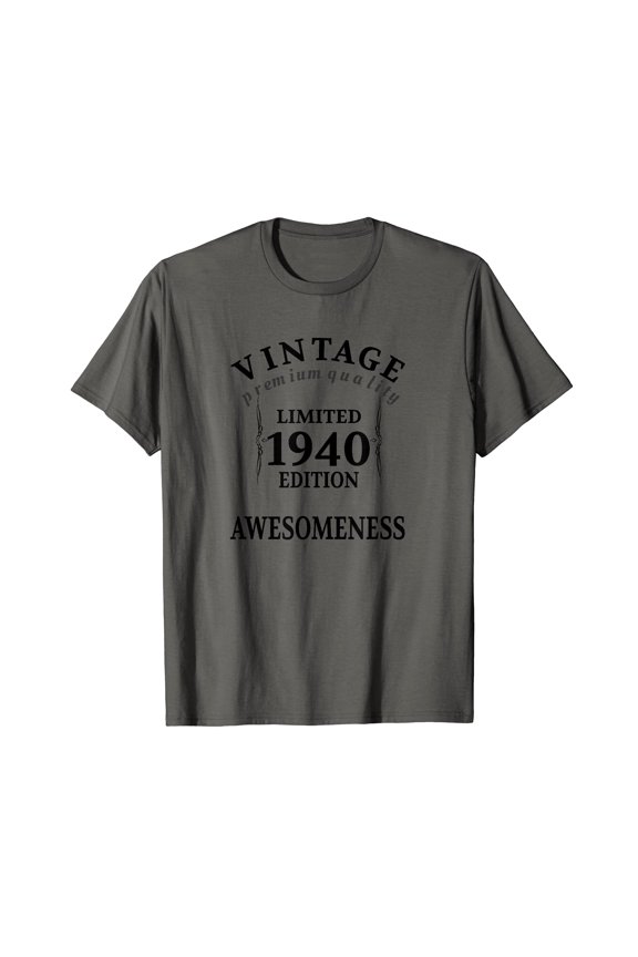 Vintage Limited 1940 Awesomeness Graphic T-Shirt | Comfort Colors | Perfect for Birthday Celebrations