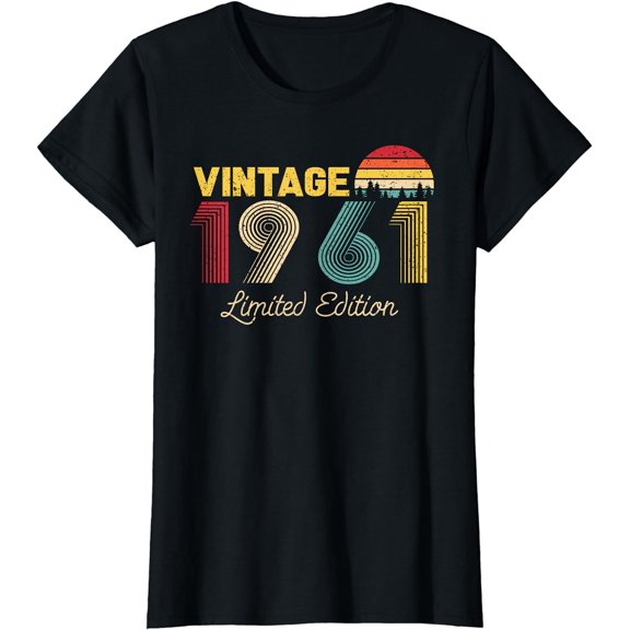 Vintage Limited Edition 1961 Funny 62nd Birthday Vintage T-Shirt