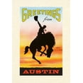 thumbnail image 1 of Vintage Lined Notebook Greetings from Austin, Bronco, (Paperback), 1 of 1