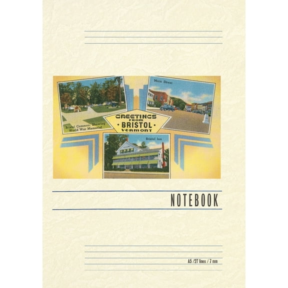 Vintage Lined Notebook Greetings from Bristol, (Paperback)