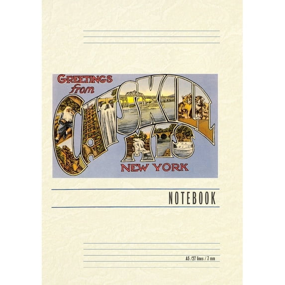 Vintage Lined Notebook Greetings from Catskill Mountains, New York, (Paperback)