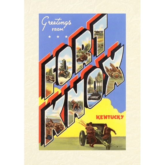 Vintage Lined Notebook Greetings from Ft. Knox, (Paperback)
