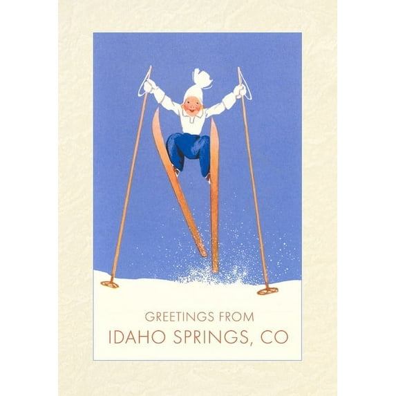 Vintage Lined Notebook Greetings from Idaho Springs, Colorado (Paperback)