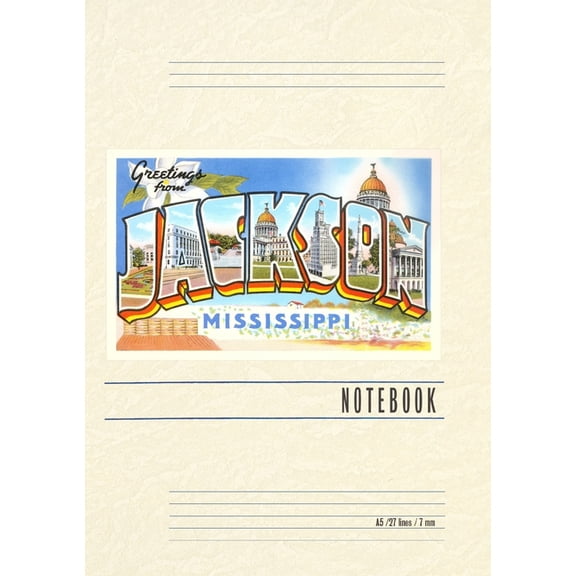 Vintage Lined Notebook Greetings from Jackson, (Paperback)