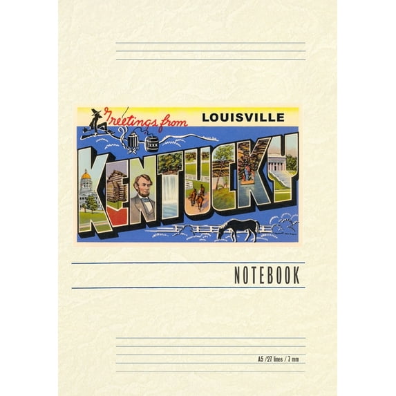 Vintage Lined Notebook Greetings from Louisville, (Paperback)