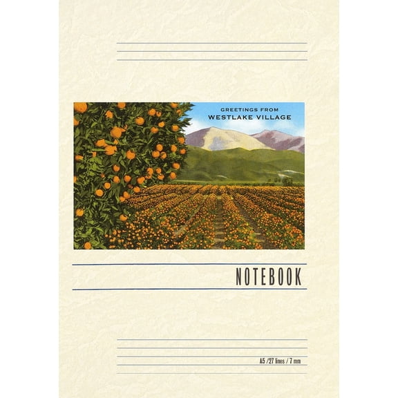 Vintage Lined Notebook Greetings from Westlake Village, California (Paperback)