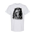 thumbnail image 1 of Vintage Lion Head Sketch T-Shirt Men -Image by Shutterstock, Male XX-Large, 1 of 2