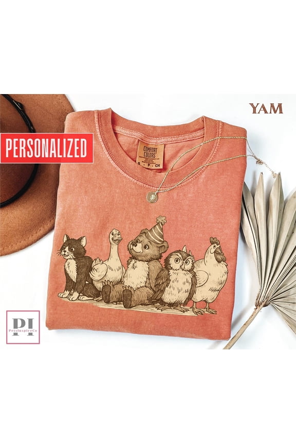 Vintage Little Bear T Shirt, Woodland Animal Cottagecore Graphic Tee Gift
