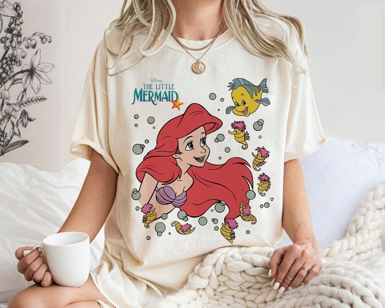 Vintage Little Mermaid Shirt, Little Mermaid Ariel Retro 90s Vintage Little Mermaid Shirt, Little Mermaid Ariel Retro 90s