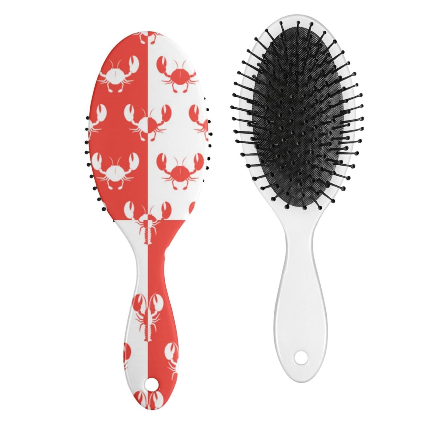 Vintage Lobster Paddle Hair Brush - Gentle Anti-Frizz Comb for