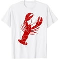 thumbnail image 1 of Vintage Lobster Print Shirt Red - Lobster T Shirt T-Shirt100% cotton, 1 of 4