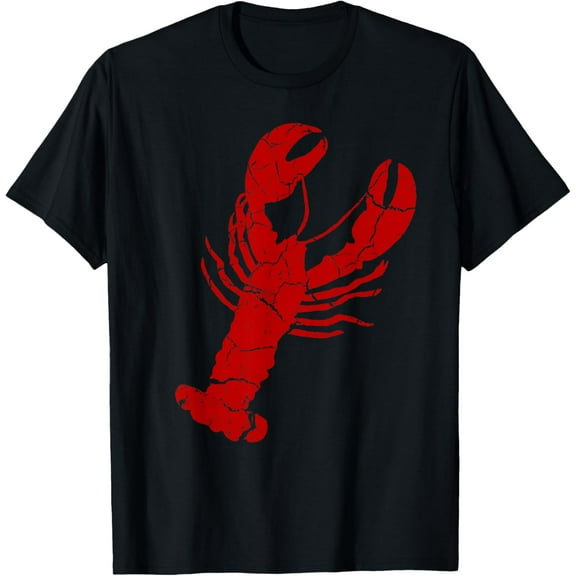 Vintage Lobster Print Shirt Red - Lobster T Shirt T-Shirt