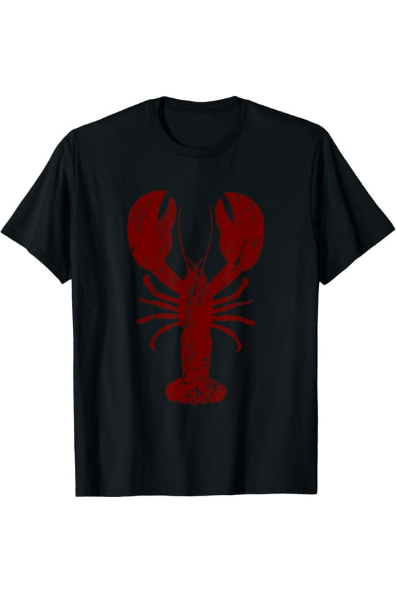 Vintage Lobster Print T-Shirt