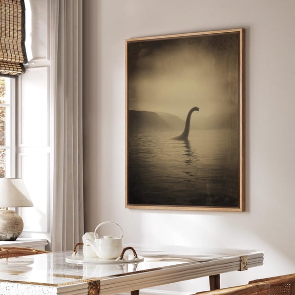 Vintage Loch Ness Monster Photo Unframed Paper Print