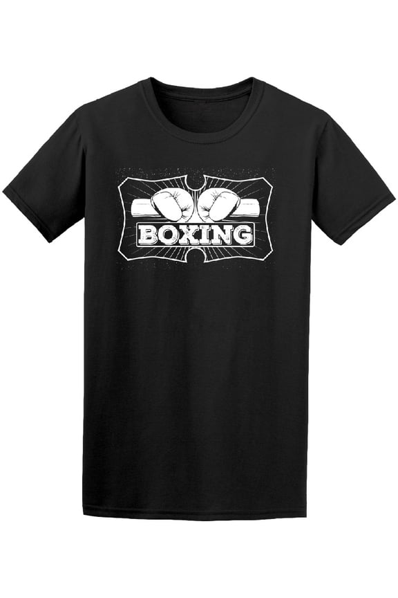 Vintage Logo Boxing Gloves T-Shirt Men -Image by Shutterstock, Male XX-Large