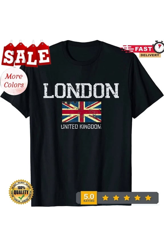 Vintage London England United Kingdom Souvenir Gift Unisex T-Shirt