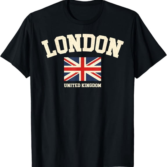 Vintage London England United Kingdom Souvenir Retro Graphic T-Shirt