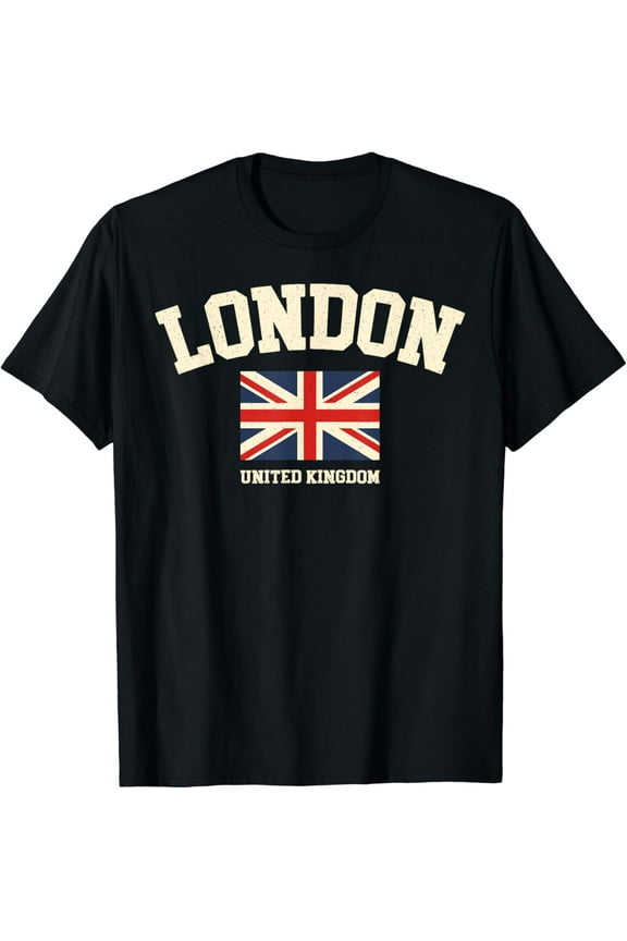 Vintage London England United Kingdom Souvenir Retro Graphic T-Shirt